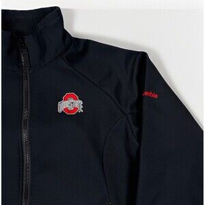 Columbia Ohio State University Softshell Jacket Womens Medium Buckeyes Black OSU